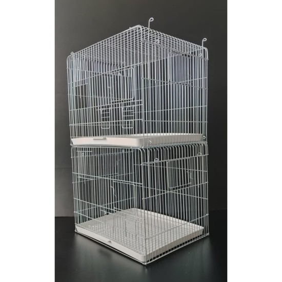 45x35 Üretim Kafesi Izgaralı 2 Katlı