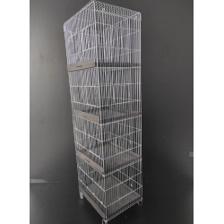 4 KatlI Üretim Kafesi 40x32x131 cm