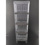 4 Katlı Üretim Kafesi Izgaralı 40X32x131