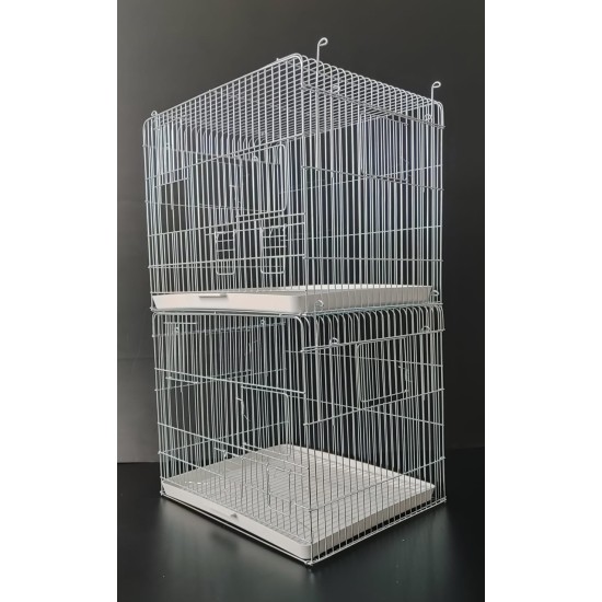 2 Katlı Üretim Kafesi Izgaralı 45x40x35