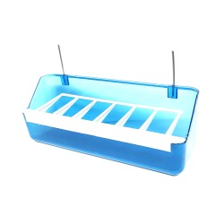 Bölmeli Izgaralı Plastik Yemlik Telli 19 cm