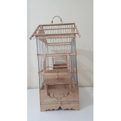 Kafes Çatılı Ahşap Saka Kafesi