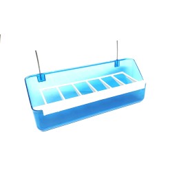 Bölmeli Izgaralı Plastik Yemlik Telli 19 cm