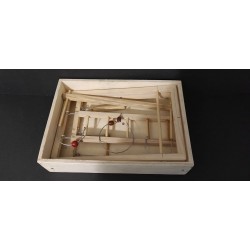 Ahşap Kuş Oyun Parkı Alanı Katlana Bilir 25x18x36 cm