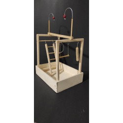 Ahşap Kuş Oyun Parkı Alanı 25x18x36 cm