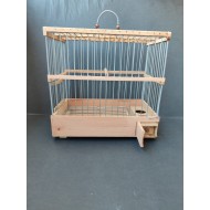 Kafes Ahşap Tel Geçme Izgaralı Kafes 28x27x17