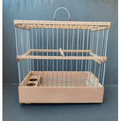 Kafes Ahşap Tel Geçme Izgaralı Kafes 28x27x17