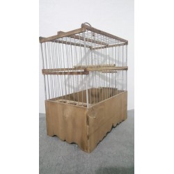 Kafes Ahşap Tel Geçme Kafes 32X28X17