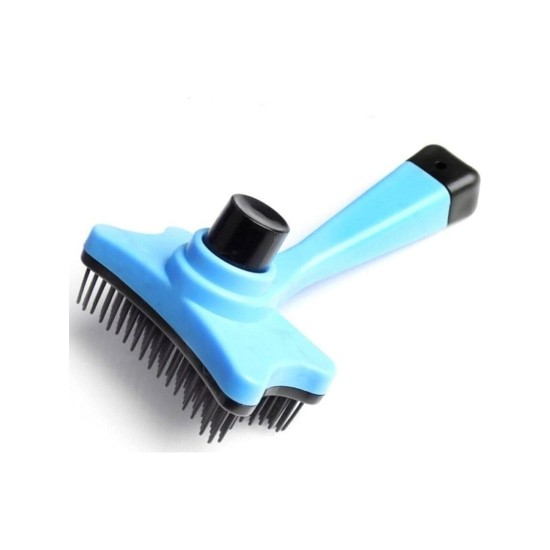 Tuşlu Otomatik Temizlenen Kedi ve Köpek Tüy Toplayıcı Basmalı Tarak Kaşıma Fırçası