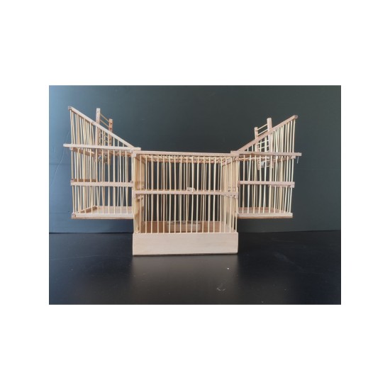 Otomatik Kapanca Ahşap Kafese Geçmeli 2 li