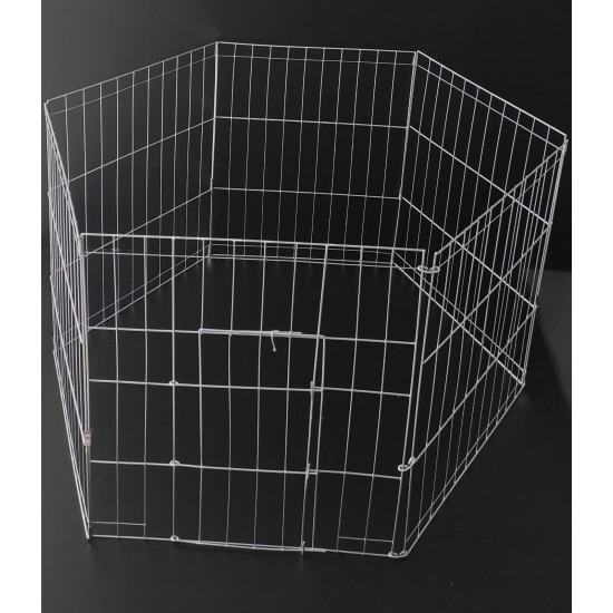 Köpek Kedi Çiti Panel Oyun Alanı 6 Parça Metal 50X63