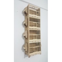 Kafes Ötüm Ders Kafesi 4 katlı ahşap 102x29x18
