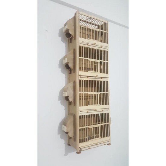 Kafes Ötüm Ders Kafesi 4 katlı ahşap 102x29x18