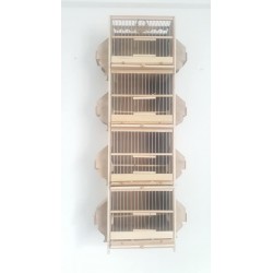 Kafes Ötüm Ders Kafesi 4 katlı Tel Geçme 100x27x17