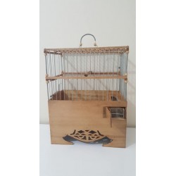Kafes Desenli Oymalı Ahşap Tel Geçme Kafes
