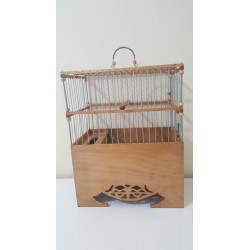 Kafes Desenli Oymalı Ahşap Tel Geçme Kafes