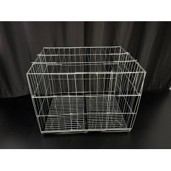 Kafes Köpek Kedi Kafesi Gri 85X68X63 cm Katlana Bilir