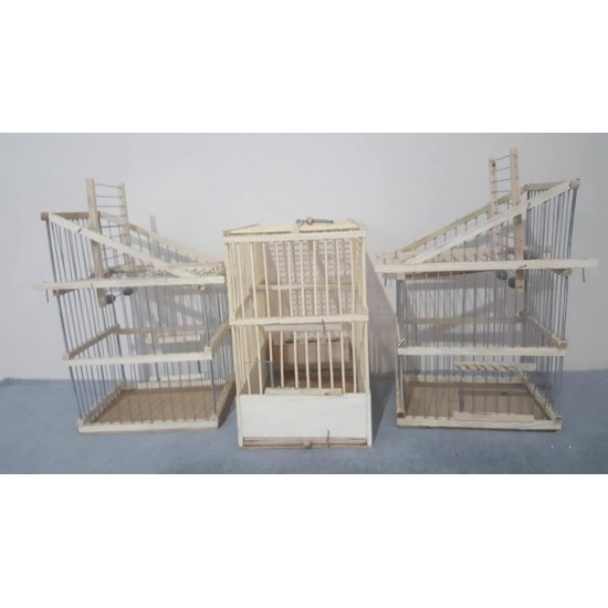 Ahşap Kafese Geçmeli Otomatik Kapanca 2 Lİ