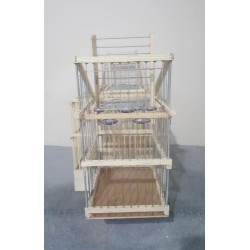 Ahşap Kafese Geçmeli Otomatik Kapanca 2 Lİ