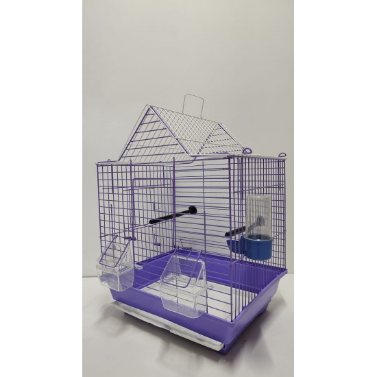 Kafes Üçgen Çatılı Kafes Mor