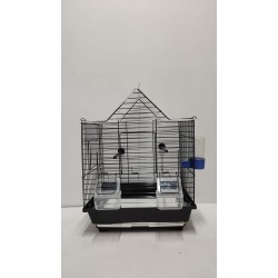 Kafes Üçgen Çatılı Kafes Siyah