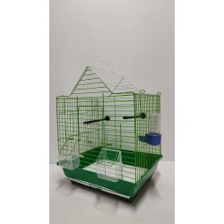 Kafes Üçgen Çatılı Kafes Yeşil