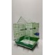 Kafes Üçgen Çatılı Kafes Yeşil