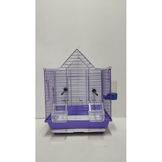 Kafes Üçgen Çatılı Kafes Mor
