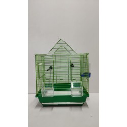 Kafes Üçgen Çatılı Kafes Yeşil