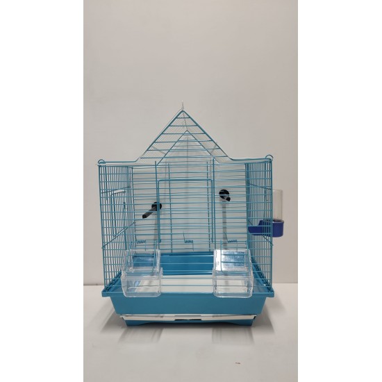 Kafes Üçgen Çatılı Kafes Mavi