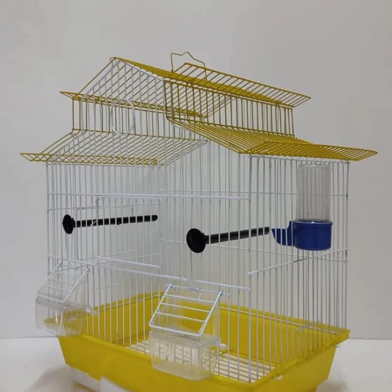 Kafes Villa Çatılı Kafes Sarı Izgaralı