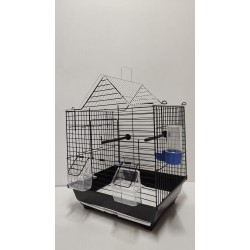 Kafes Üçgen Çatılı Kafes Siyah