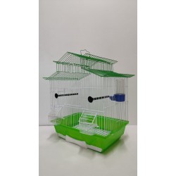 Kafes Villa Çatılı Kafes Yeşil Izgaralı