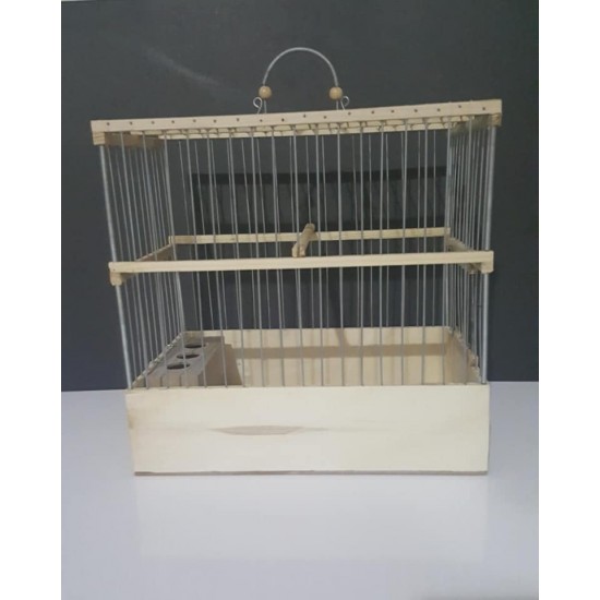 Kafes Ahşap Kafes Tel Geçme Kafes 28X27X17